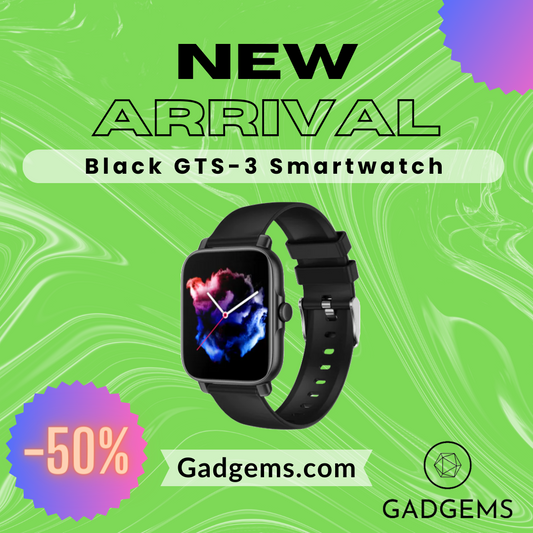 Reloj inteligente GTS-3 negro