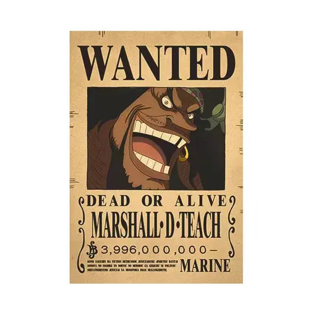 One piece Poster WANTED