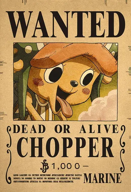 One piece Poster WANTED