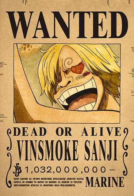 One piece Poster WANTED