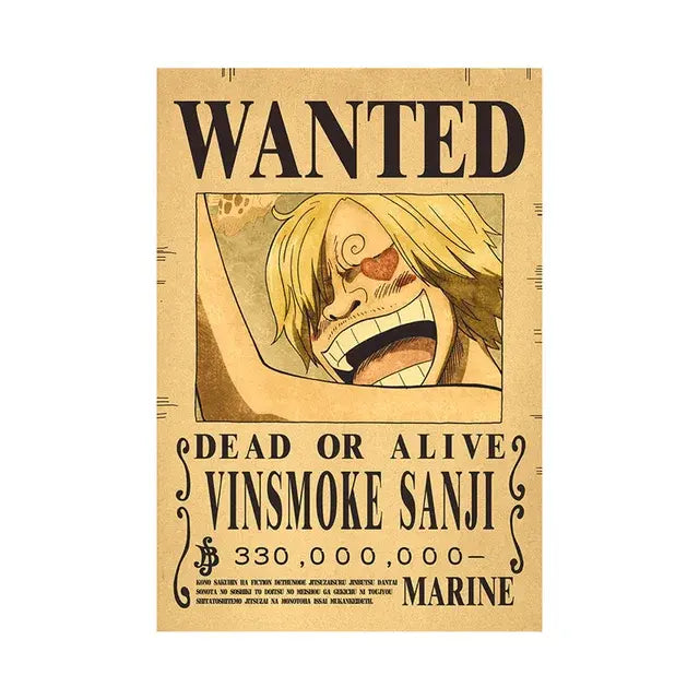 One piece Poster WANTED