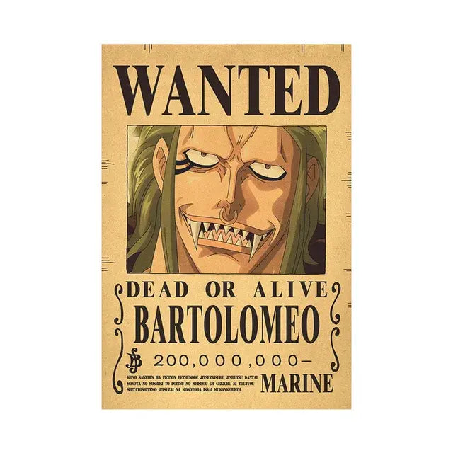 One piece Poster WANTED