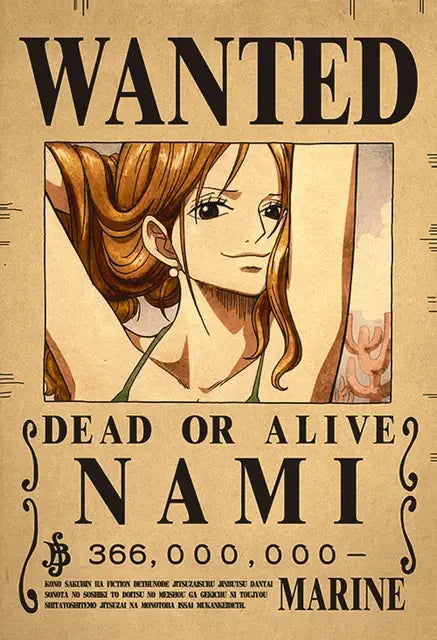 One piece Poster WANTED